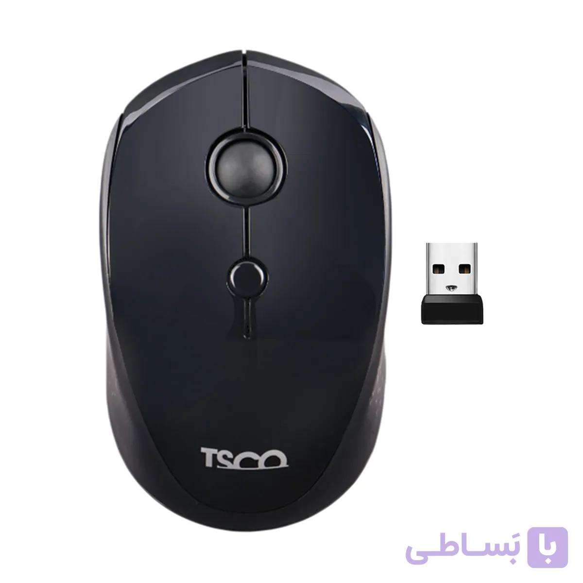 ماوس بی سیم تسکو مدل TM729W با دقت بالا و طراحی ارگونومیک — تصویر 1