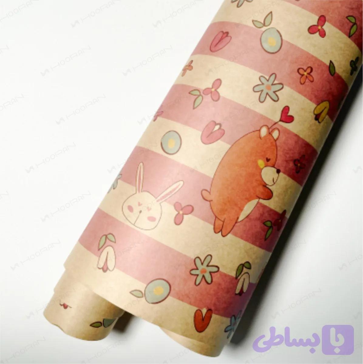 کاغذ کرافت رولی آماده طرح کودک — تصویر 1