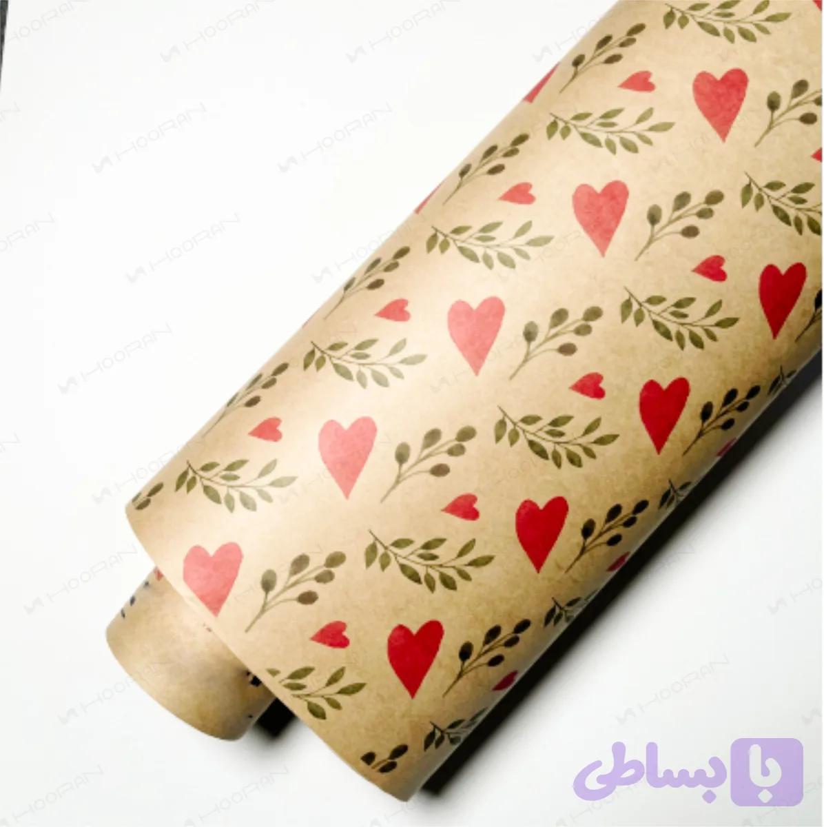 کاغذ کرافت رولی آماده طرح لاو — تصویر 1