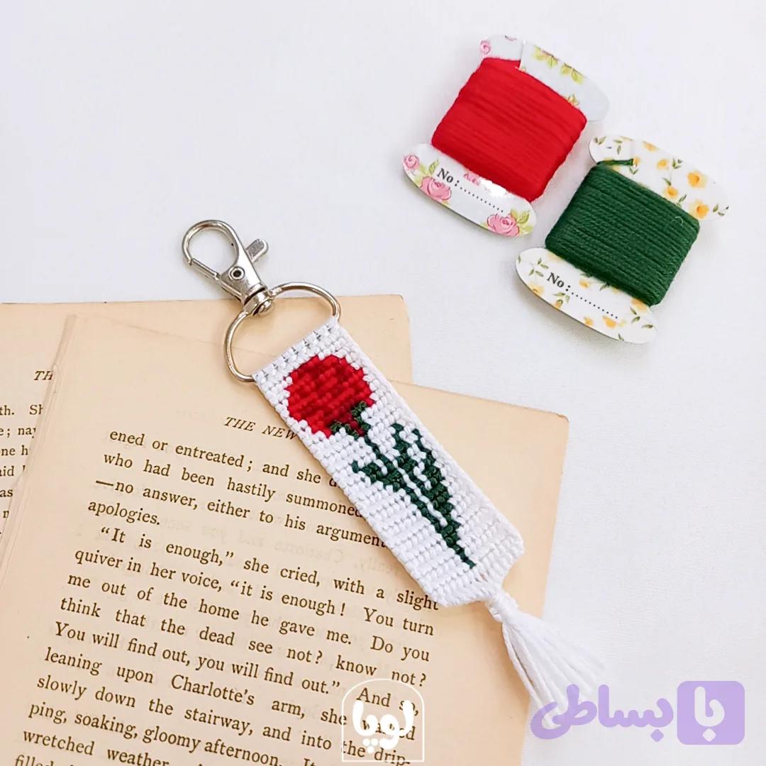 سرکلیدی گل رز دستبافت