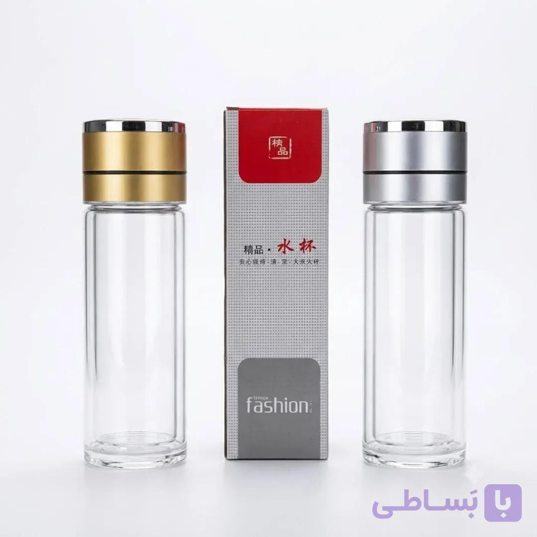 دم نوش یاز دوجداره پیرکس با درب کلیدی مدل ۱۱۹ — تصویر 1