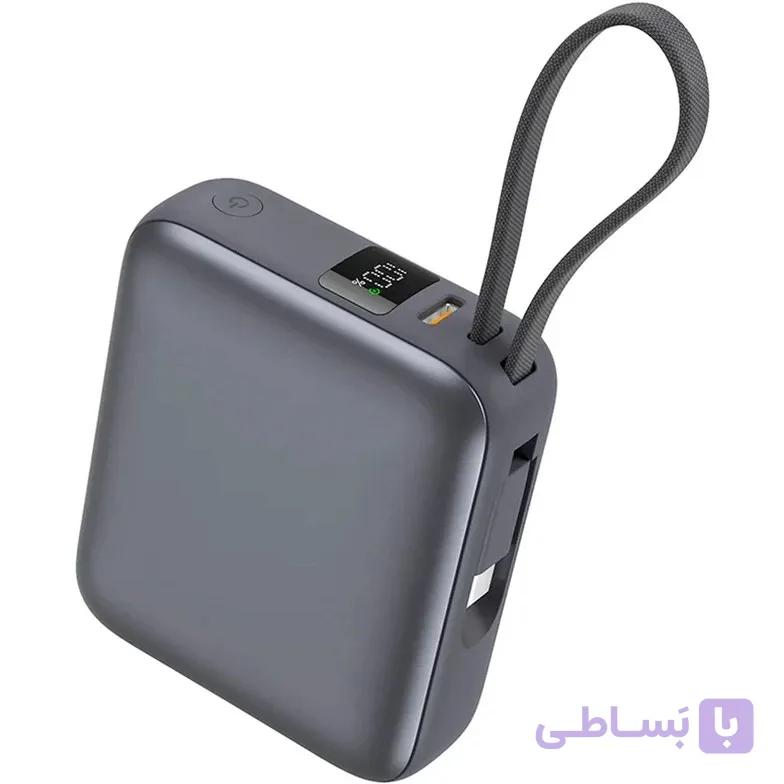 پاوربانک 10000 با توان 35W مدل QCY (مشکی-سفید)