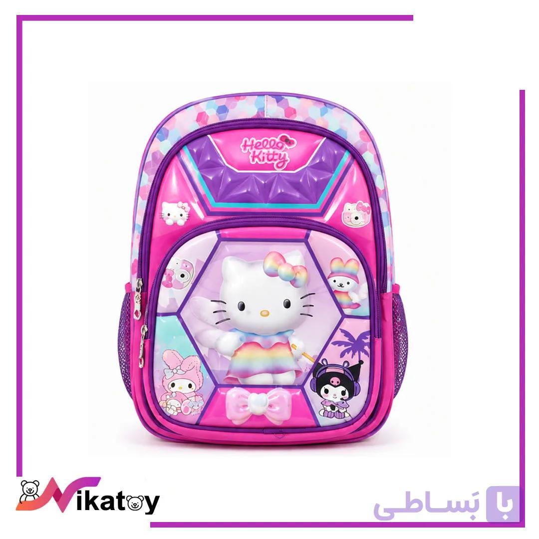 کوله پشتی کودک طرح Hello Kitty سه بعدی — تصویر 1