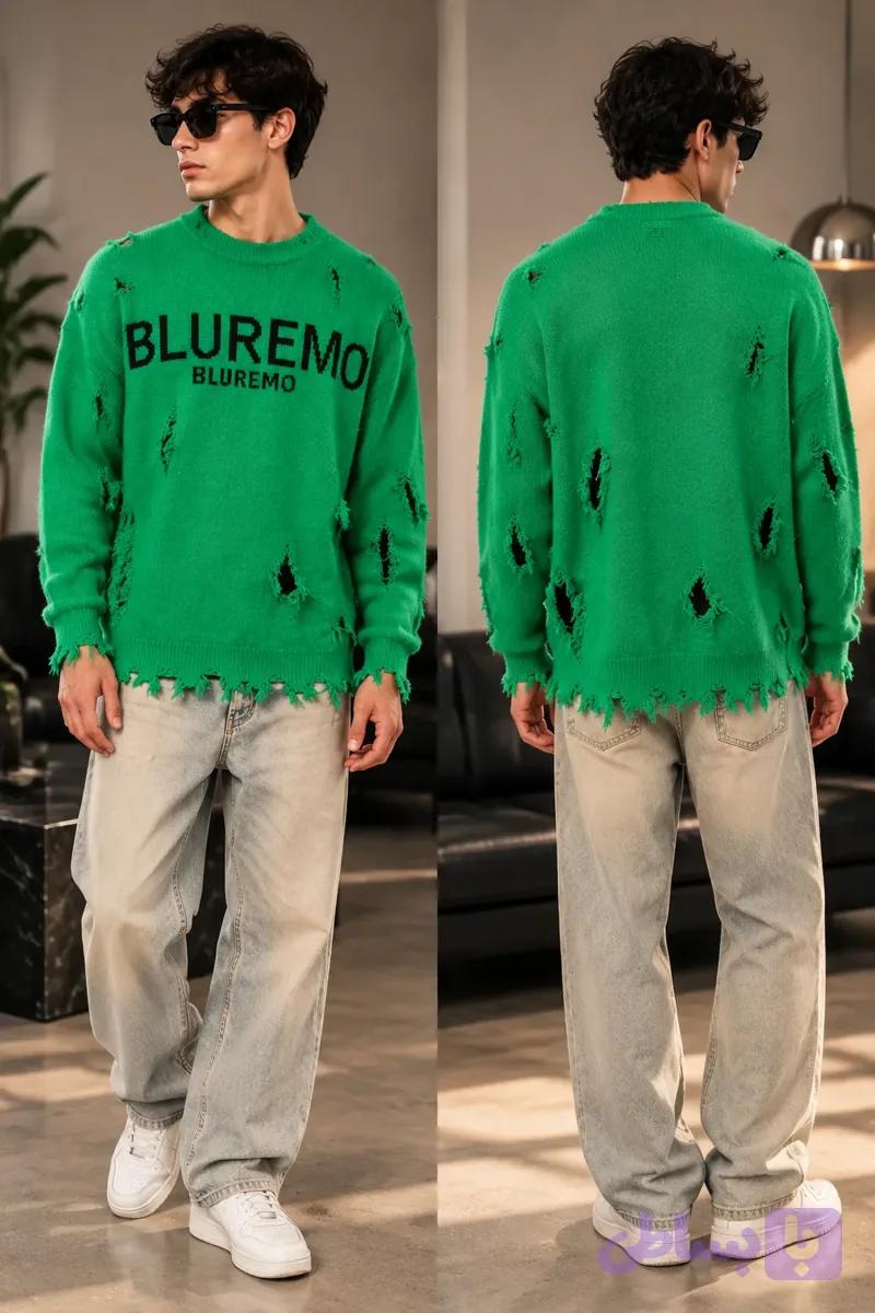 بافت Bluremo مردانه رنگ سبز