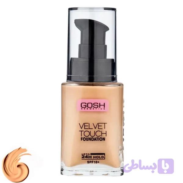 کرم پودر مایع SPF10 گاش مدل Velvet Touch شماره 402 مناسب برای انواع پوست