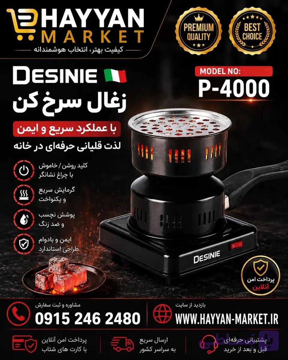 زغال سرخ کن دسینی مدل P-4000