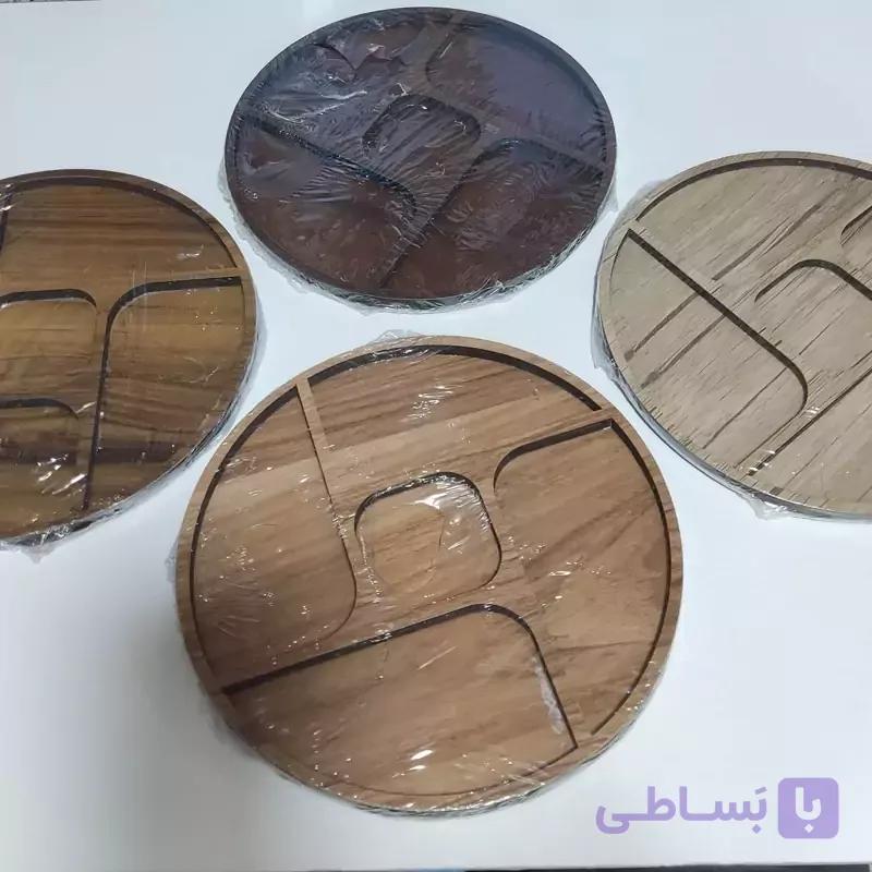 اردو خوری دایره ای شکل چوبی پنج قسمتی