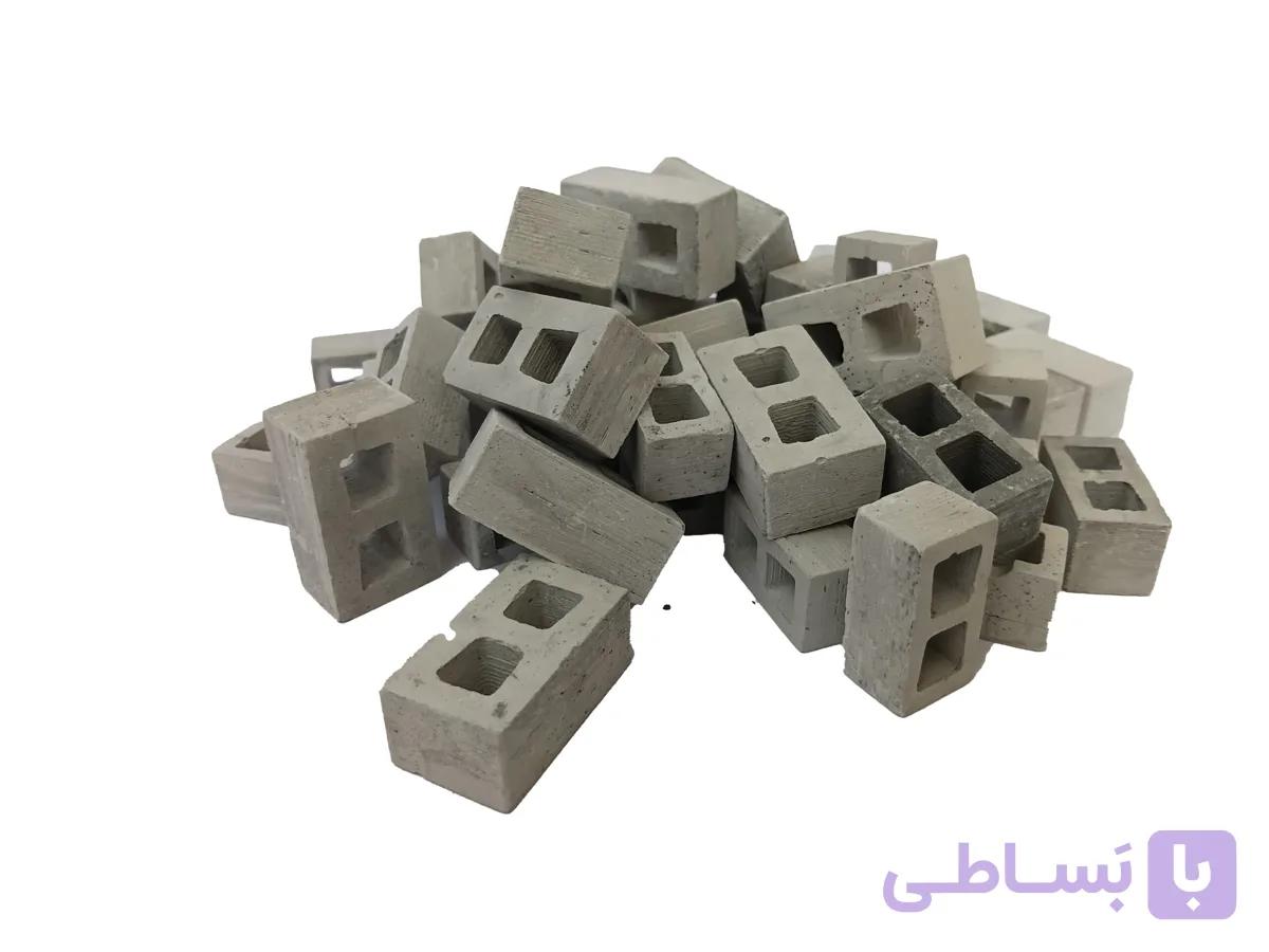 بلوک سیمانی مینیاتوری سه سانتی — تصویر 1