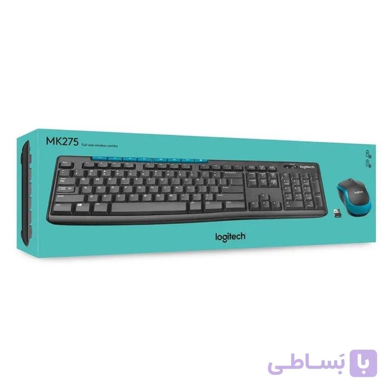کیبورد و موس بی سیم لاجیتک MK275 گارانتی 24 ماهه الماس رایان ایرانیان — تصویر 1