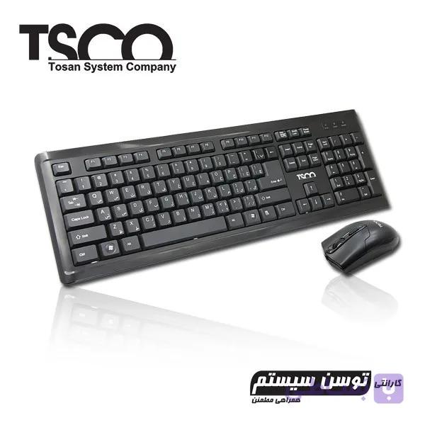 کیبورد و ماوس باسیم تسکو مدل TKM 8050 با حروف فارسی — تصویر 1