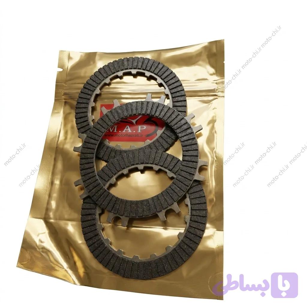 صفحه کلاچ شاخدار موتورسیکلت ویو کیفیت A روغنی (3تایی )