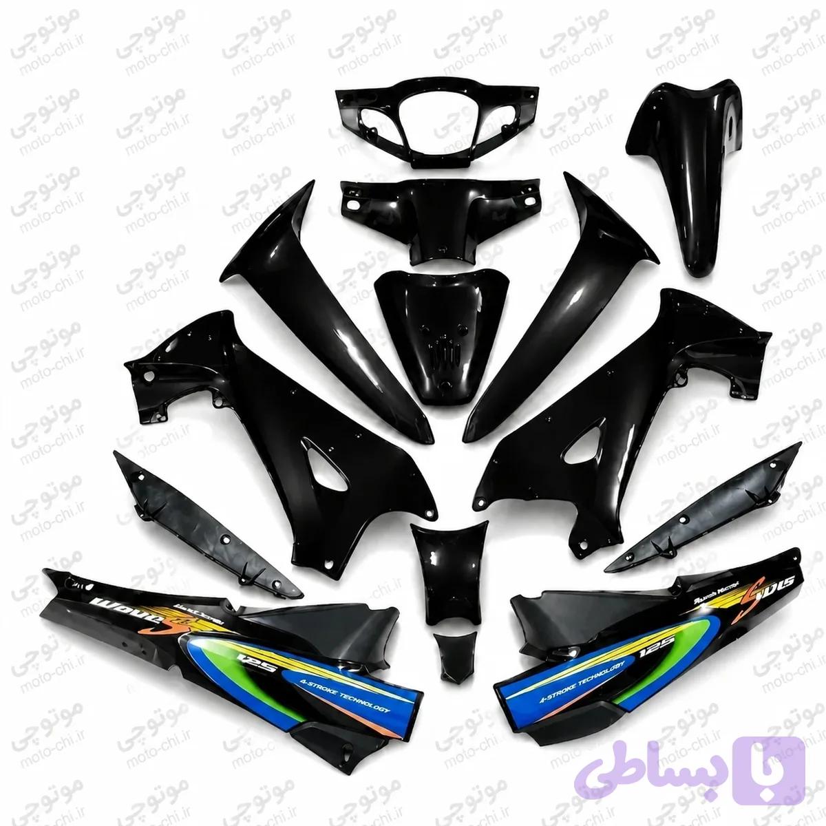 فلاپ ویو 125رنگ مشکی براق پرکلاغی — تصویر 1