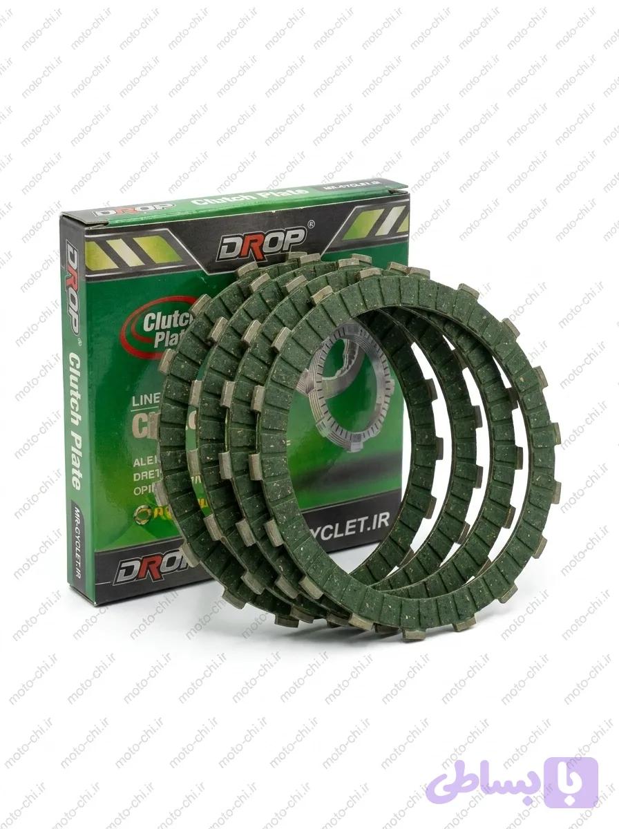 صفحه کلاچ موتورسیکلت ویو کیفیت A خارجی،روغنی (4تایی ) — تصویر 1