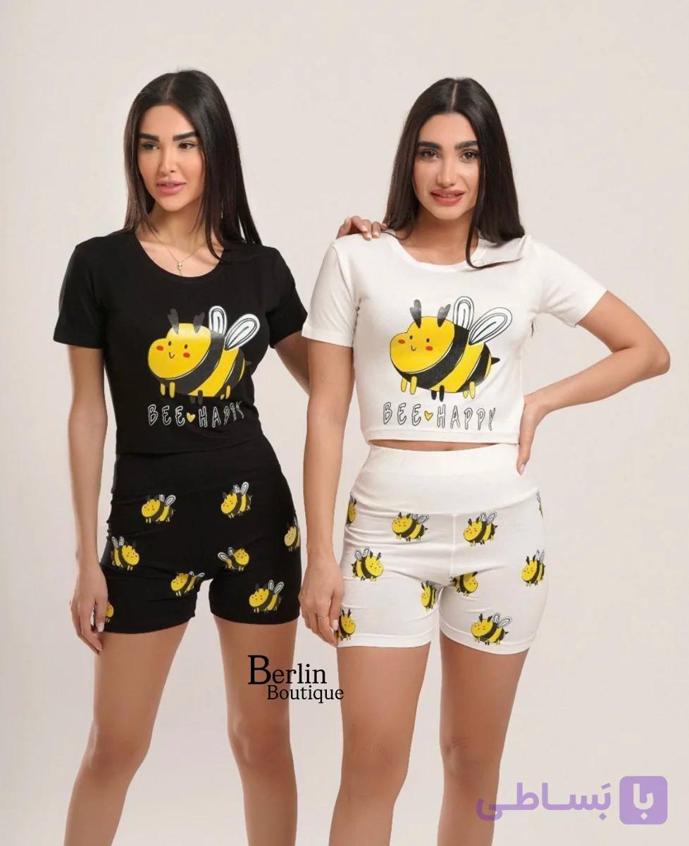 ست تیشرت شرتک زنبور🐝