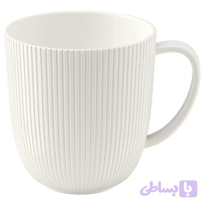 ماگ سرامیکی ایکیا شیاردار مدل IKEA OFANTLIGT — تصویر 1