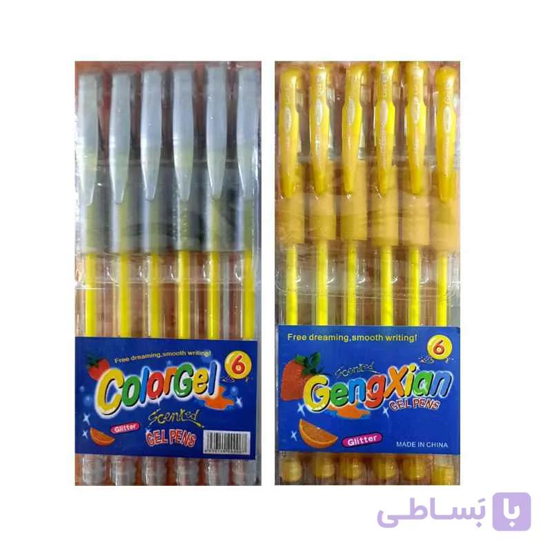 روان نویس هایلایت فسفری GengXian(بسته 6 عددی)