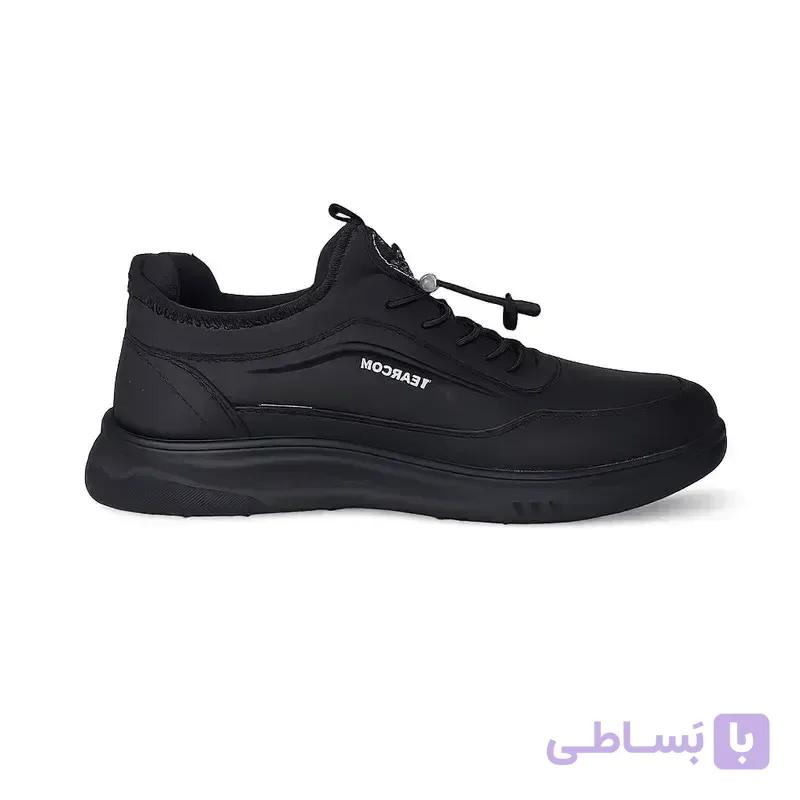 کفش روزمره مردانه یکسره چرم مصنوعی با زیره مقاوم پلی اورتان — تصویر 1