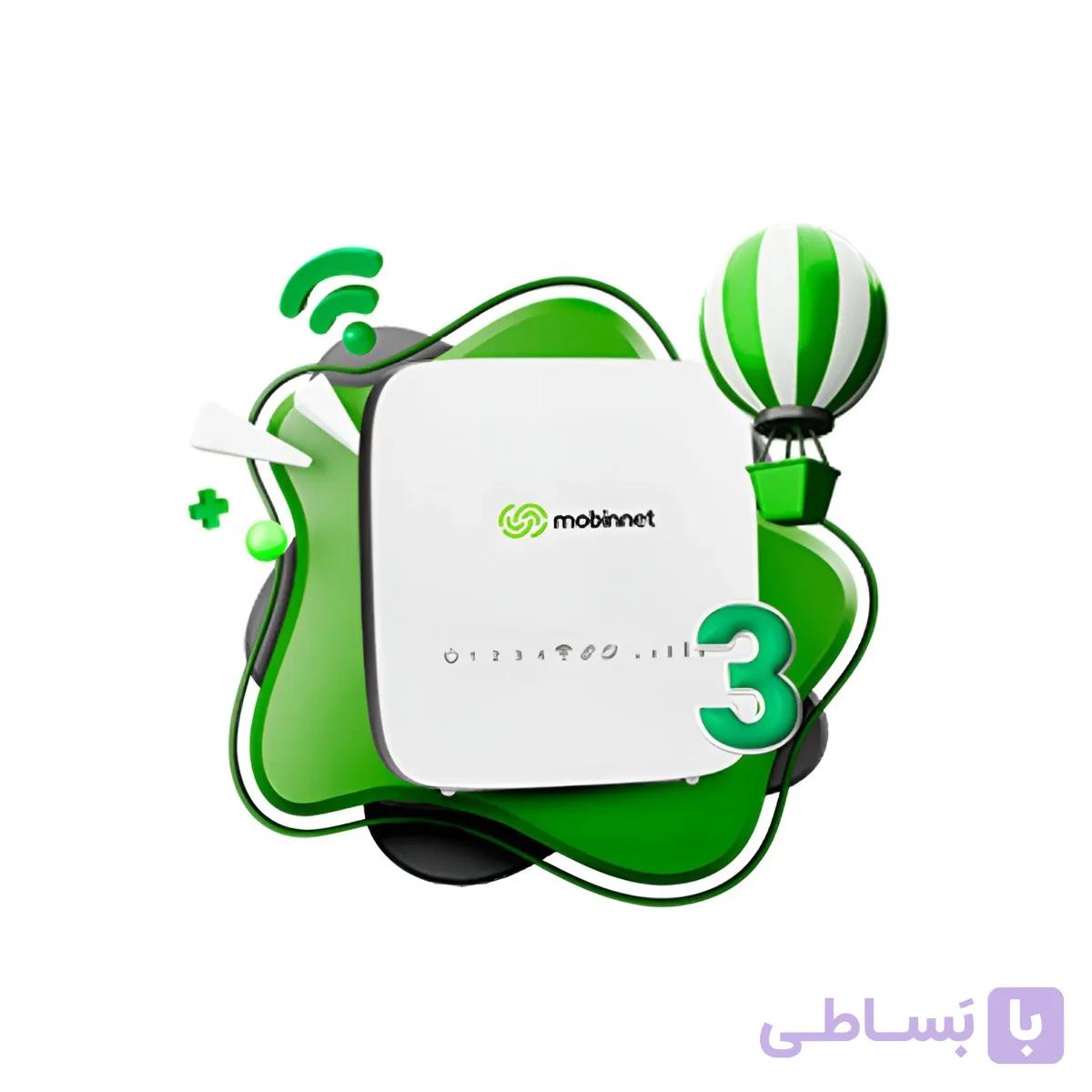 مودم مبین نت مدل 4400 همراه با بسته اینترنت 100 گیگ شش‌ماهه
