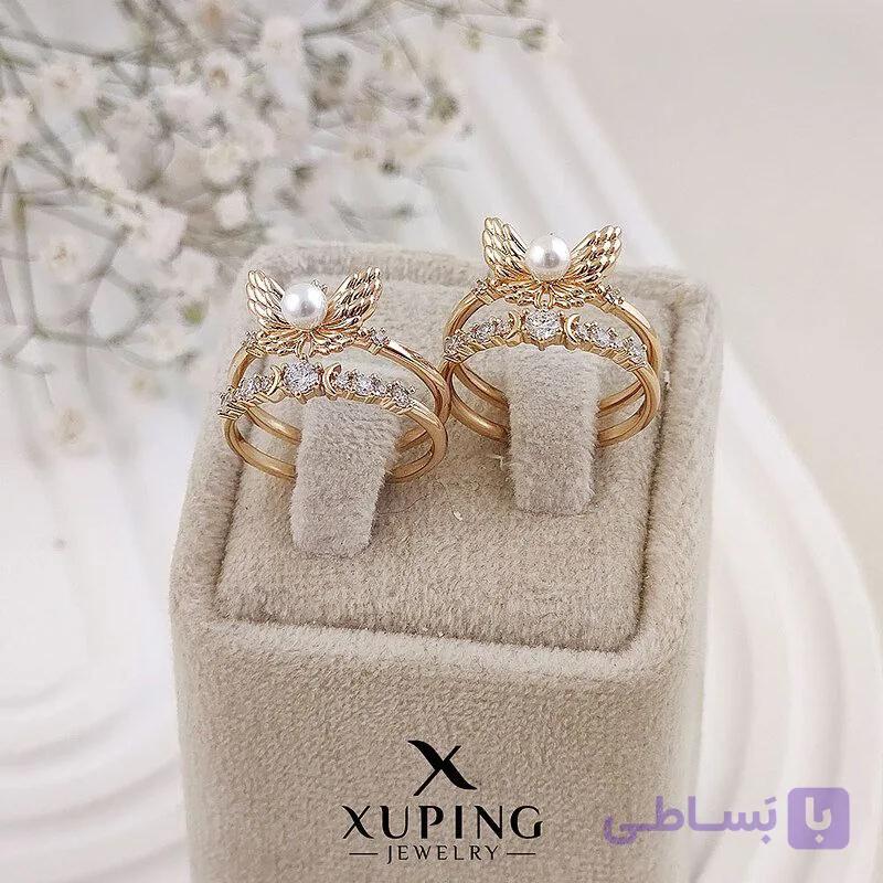 انگشتر زنانه پروانه و مروارید از برند ژوپینگ