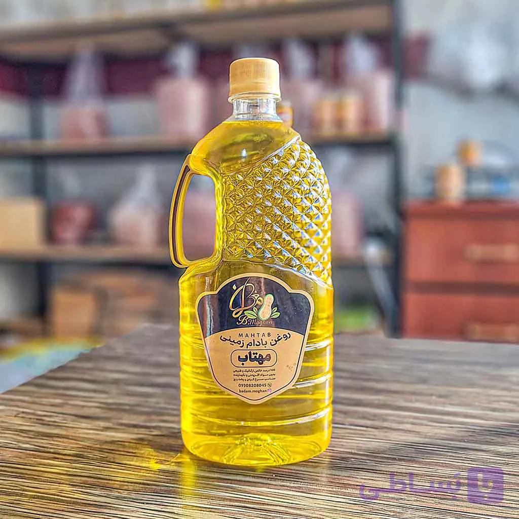 روغن بادام زمینی طبیعی و خالص | مناسب برای آشپزی سالم 1 لیتر — تصویر 1