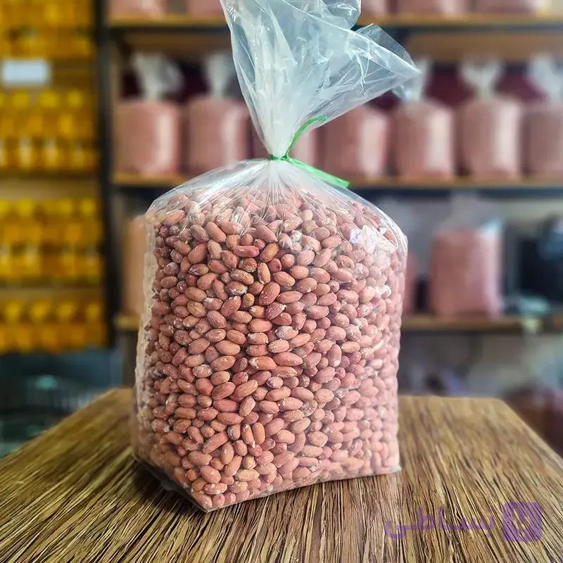 مغز بادام زمینی آجیلی شور نمکی با بسته 5 کیلویی تخفیف دار