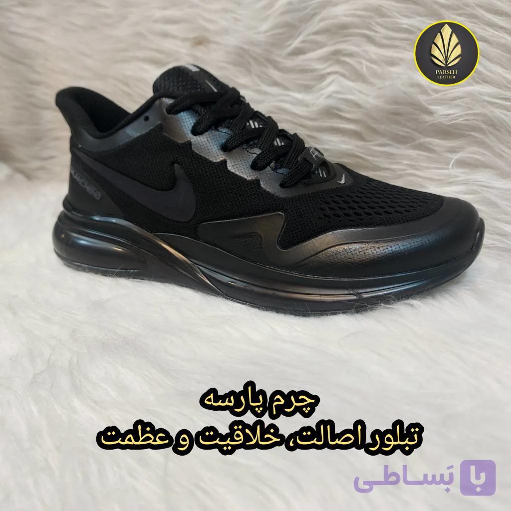 کتونی نایک واپرمکس مردانه (کتونی ورزشی مردانه) برند چرم پارسه مدل PL4- کتونی مخصوص ورزشی و پیاده روی برای ورزشکاران خوش استایل — تصویر 1