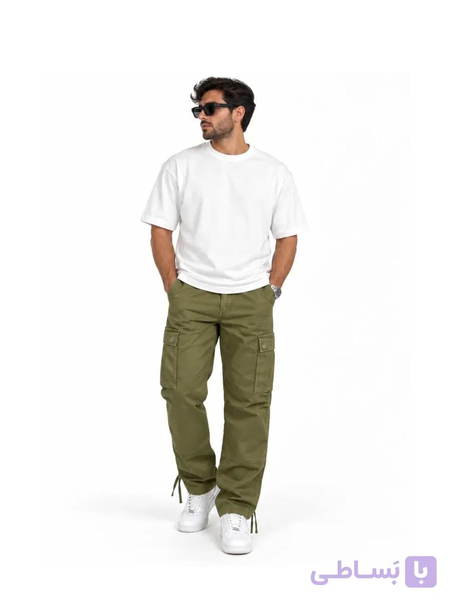 سلوار کارگو برند(JACK&amp;JONES) سایز (۳۲) کد ۰۳۴۴ — تصویر 1