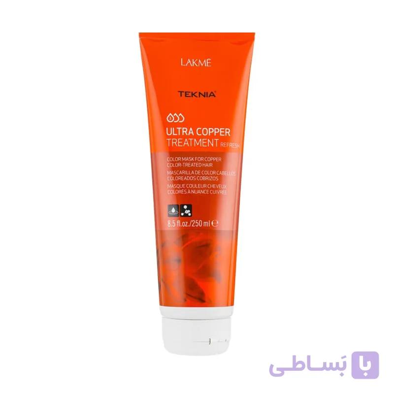 ماسک مو رنگساژ مسی تکنیا لاکمه Lakme Teknia Ultra Copper Treatment 250ml — تصویر 1