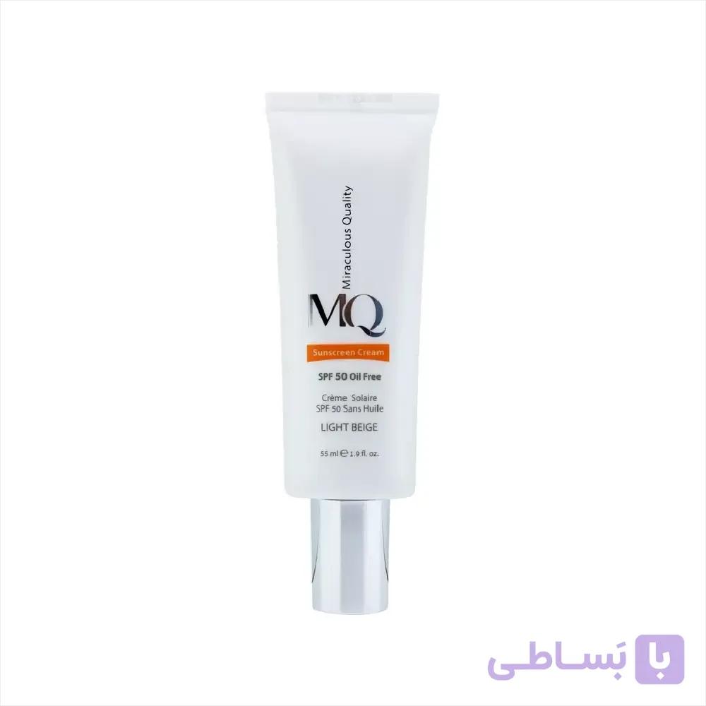 کرم ضد آفتاب فاقد چربی بدون رنگ ام کیو SPF50