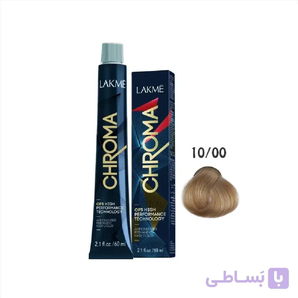 رنگ مو فاقد آمونیاک کروما لاکمه 10/00 60ml