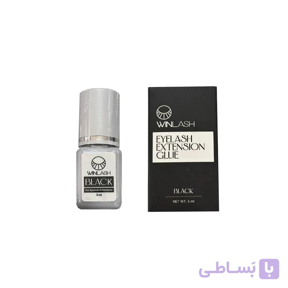 وین لش چسب کاشت مژه کمتر از نیم ثانیه مشکی BLACK 3ml