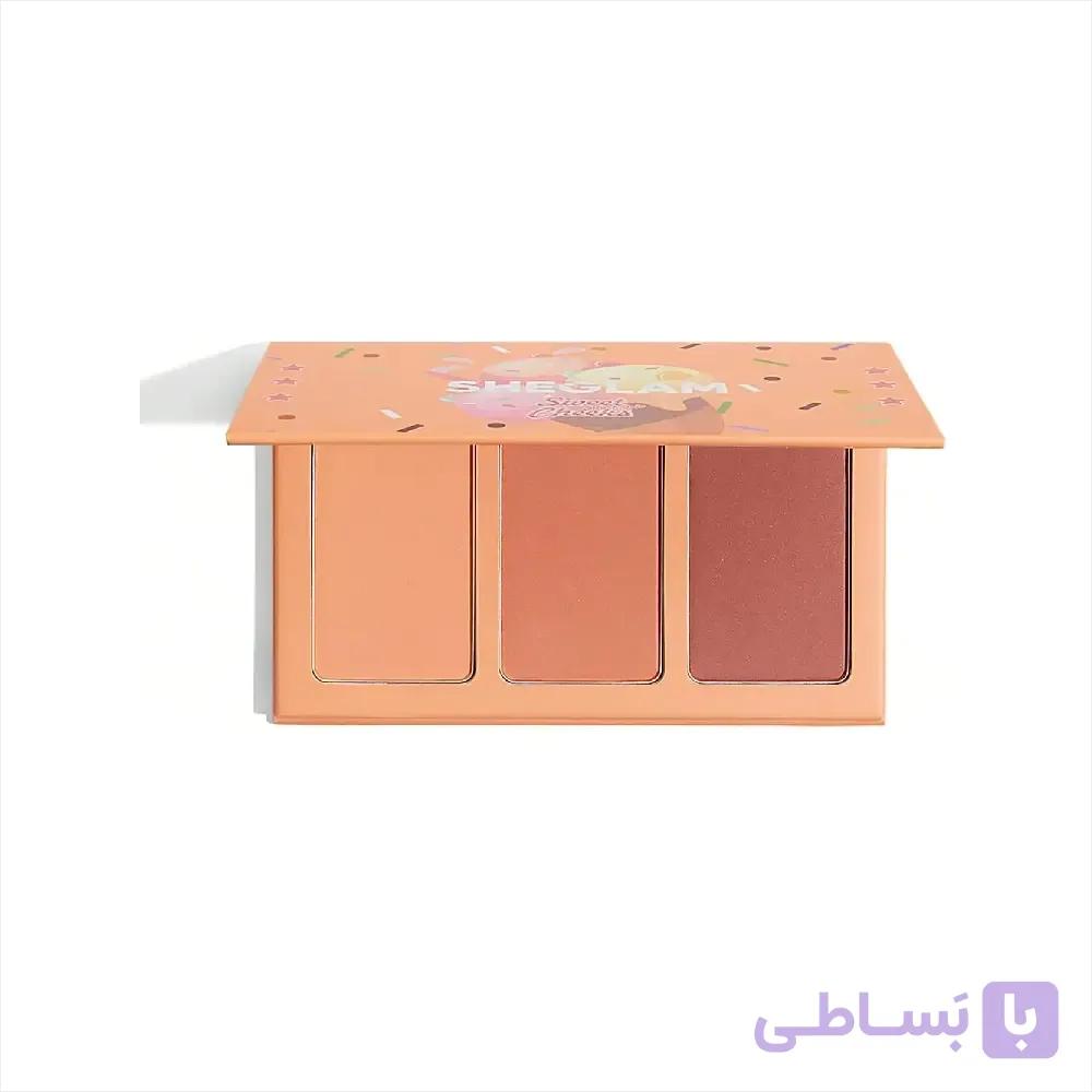پالت رژگونه پودری شیگلم سوئيت چک 3 رنگ  sweet Cheeks Blush Trio-Private Cabana — تصویر 1