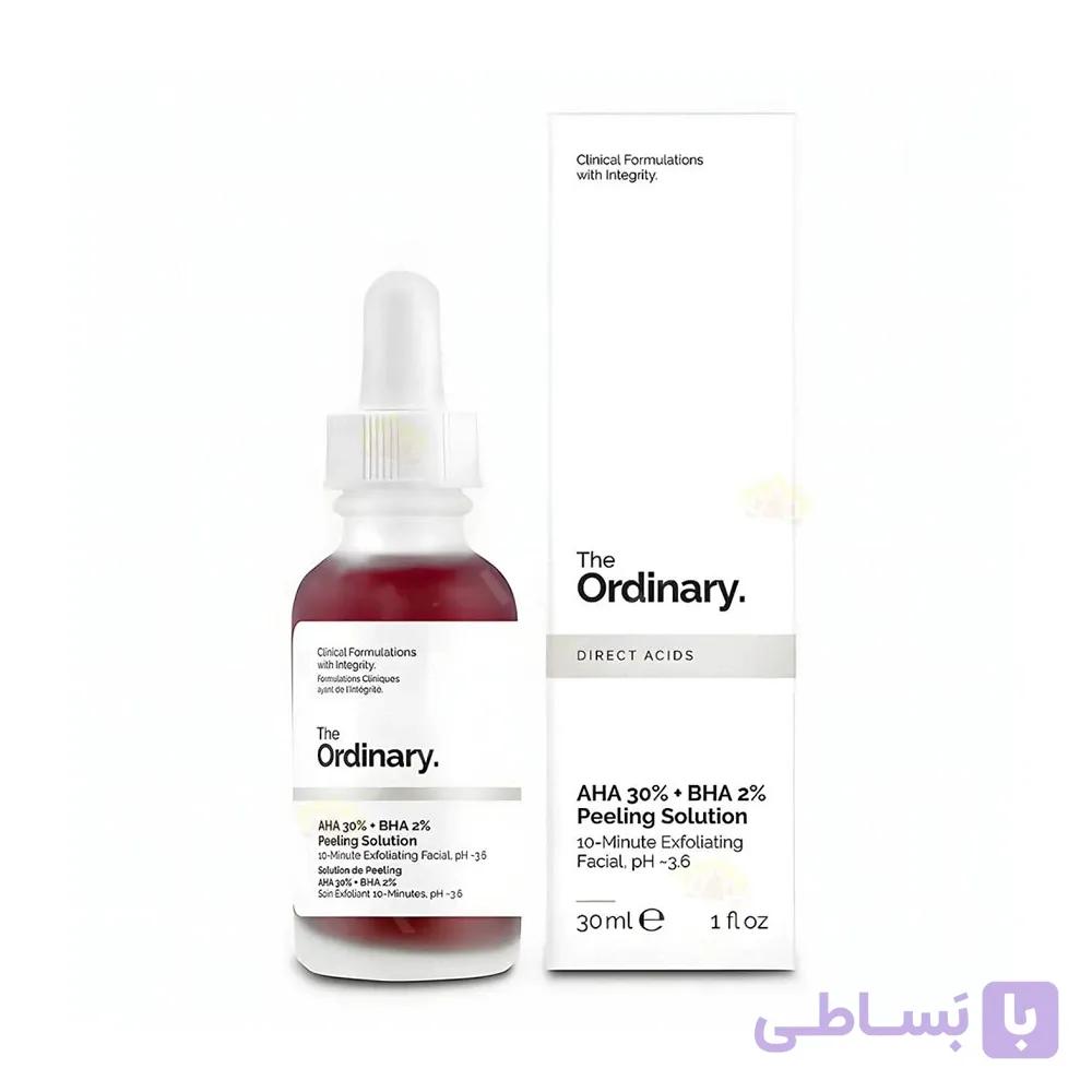 سرم لایه بردار اوردینری مدل Peeling Solution حجم 30 میل The Ordinary Peeling Solution 30ml AHA 30% + BHA 2%