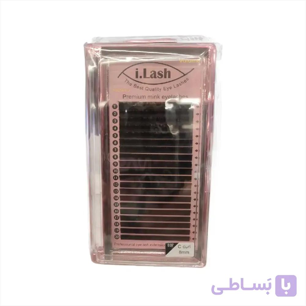 پالت مژه والیوم آی لش ILASH سایز 8 ضخامت 0.07 فر C