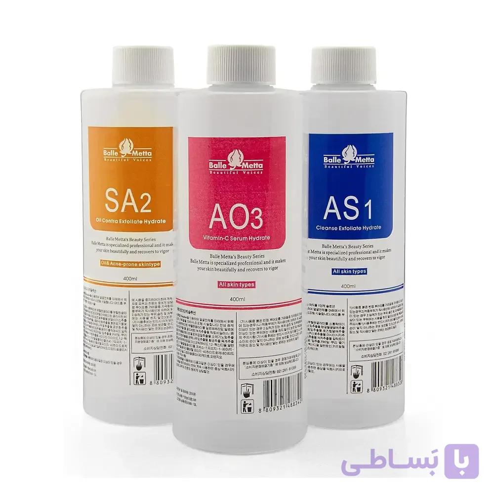 محلول فشیال پاک کننده و مرطوب کننده آکوا پیل 3 مرحله ای 400 میل — تصویر 1