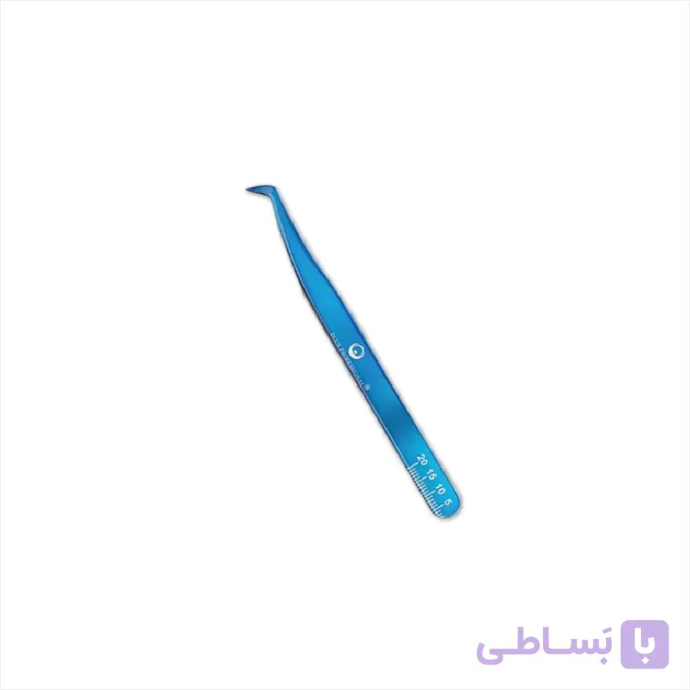پنس مژه آبی والیوم سر کج دلوکس DVLT03