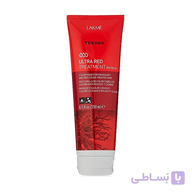 ماسک مو رنگساژ قرمز تکنیا لاکمه Lakme Teknia Ultra Red Treatment 250ml — تصویر 1