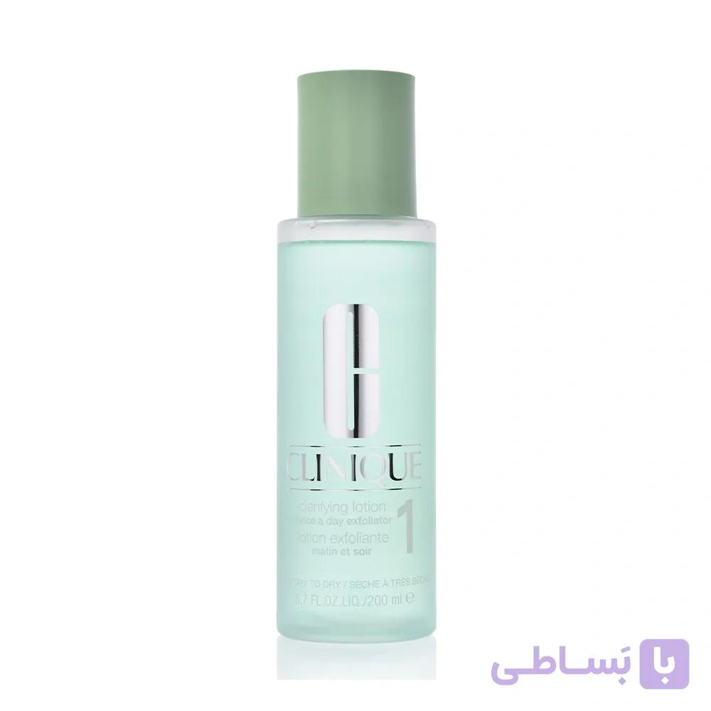 تونر پوست خشک شماره 1 کلینیک  Clinique Clarifying Lotion 1 Twice a Day Exfoliator