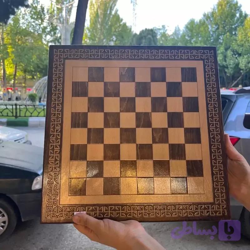 صفحه شطرنج روکش راش سایز ۳۵ در ۳۵ سانت کد۳