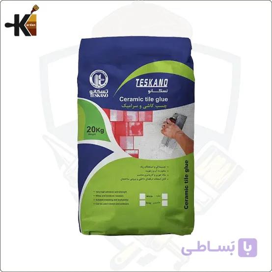 ‏چسب کاشي پودري اليافدار cb12 تسکانو