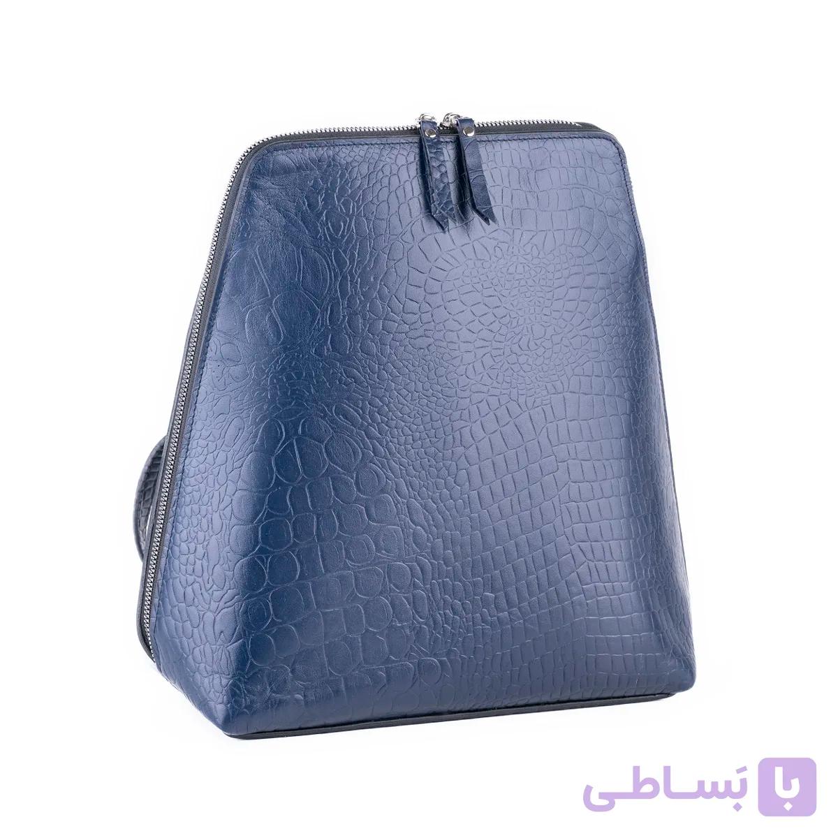 کیف چرم زنانه مدل کوله پشتی مثلثی — تصویر 1