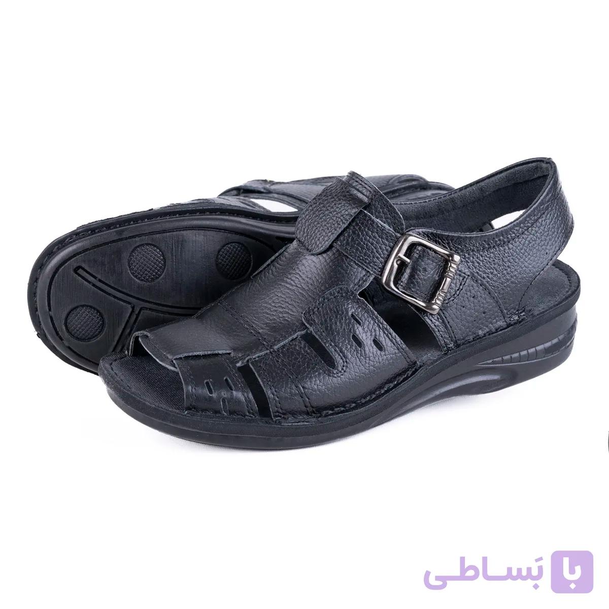 صندل چرم مردانه مدل جینجر — تصویر 1
