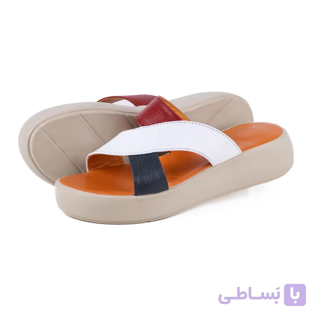 صندل چرم زنانه مدل رزا — تصویر 1
