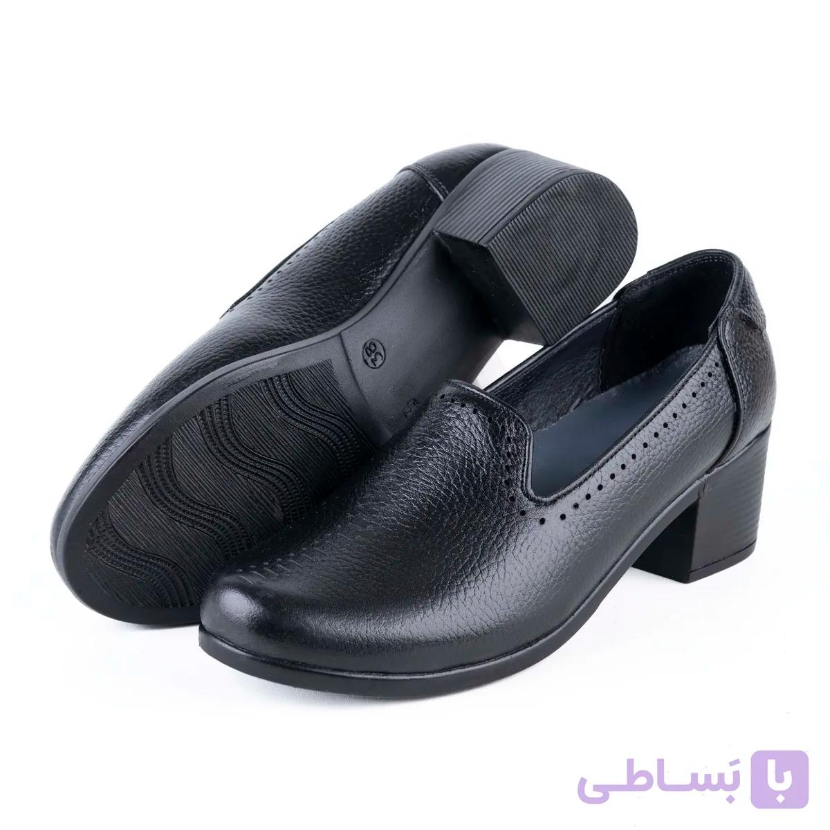 کفش چرم زنانه مدل کالج ساده — تصویر 1