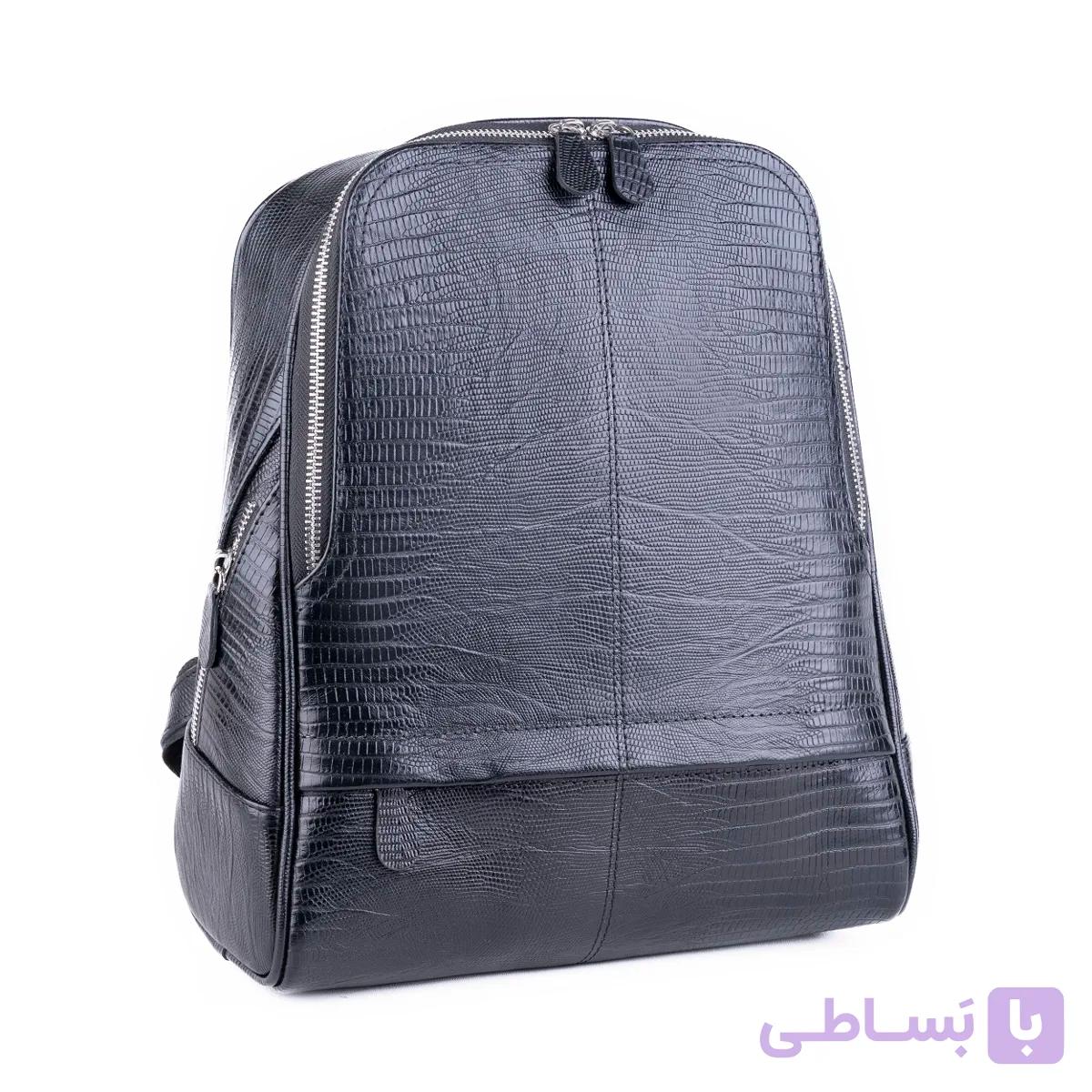 کیف چرم زنانه مدل کوله پشتی جلوزیپ — تصویر 1