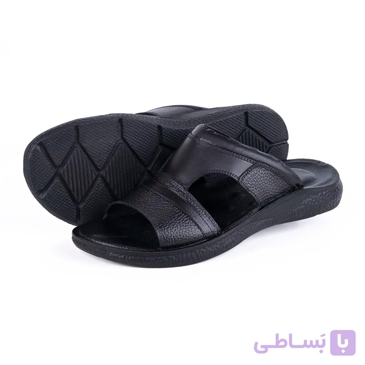 صندل چرم مردانه مدل کامفورت — تصویر 1