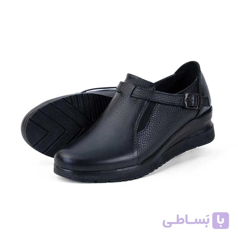 کفش چرم زنانه مدل رکابی — تصویر 1