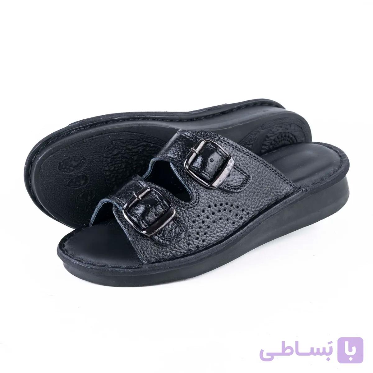 صندل چرم زنانه مدل چیکا — تصویر 1