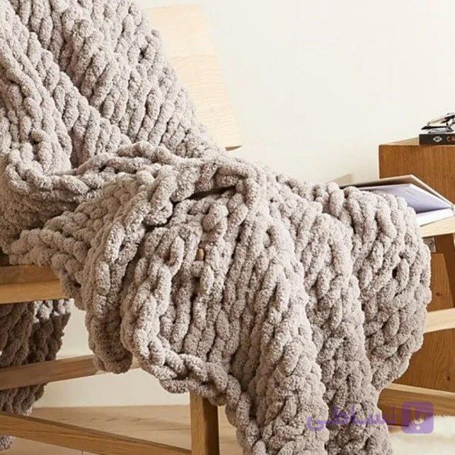 شال مبل مدل پافی مدل ترک سایز80در90 بعنوان پتو و یا شل مبلو تخت و صندلی و...رنگبندی به دلخواه کد1244