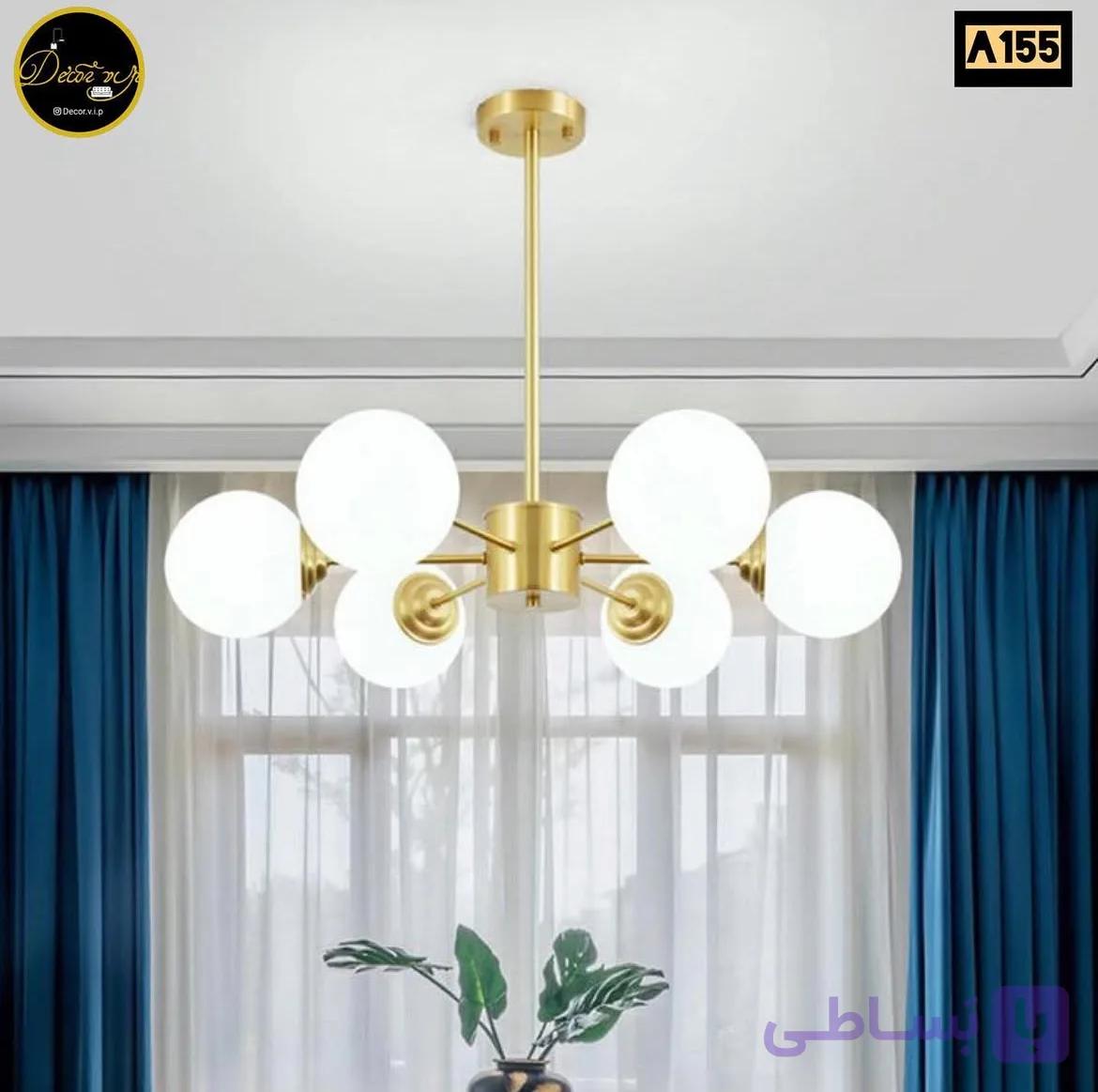 لوستر حبابی مناسب پذیرایی و محل کار و اتاق خواب کد A249